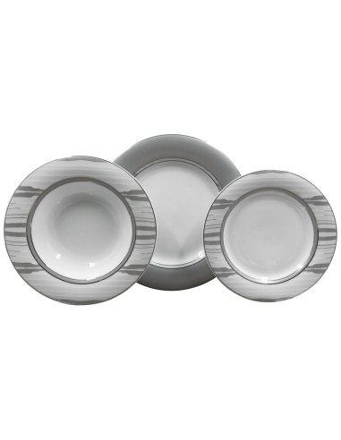 TENDENZE SERVIZIO PIATTI 62 PEZZI - GIOVE PLATINUM