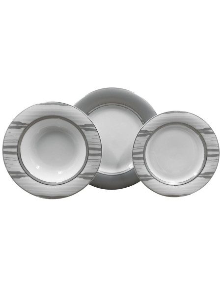 TENDENZE SERVIZIO PIATTI 62 PEZZI - GIOVE PLATINUM