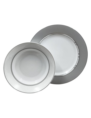 TENDENZE SERVIZIO PIATTI 62 PEZZI - GIOVE PLATINUM
