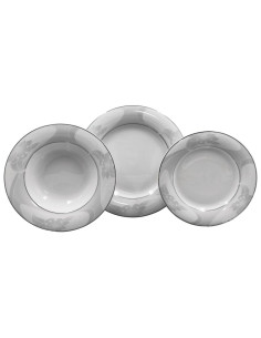 TENDENZE SERVIZIO PIATTI 53 PEZZI - AMY PLATINO