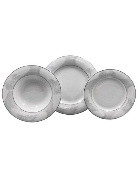 TENDENZE SERVIZIO PIATTI 53 PEZZI - AMY PLATINO