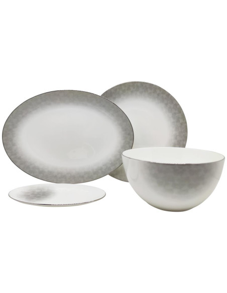 NARUMI SERVIZIO TAVOLA 61 PZ - LABYRINTH PLATINUM