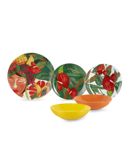 FADE SERVIZIO PIATTI 18 PZ - MARACUJA