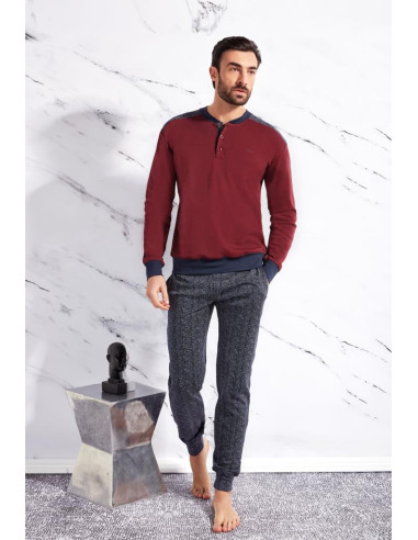 QBO PIGIAMA UOMO A SERAFINO MANICA LUNGA E...