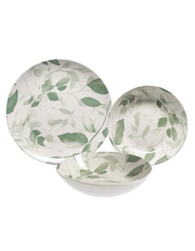 MOPITA SERVIZIO PIATTI 18 PEZZI - LEAVES