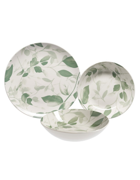 MOPITA SERVIZIO PIATTI 18 PEZZI - LEAVES