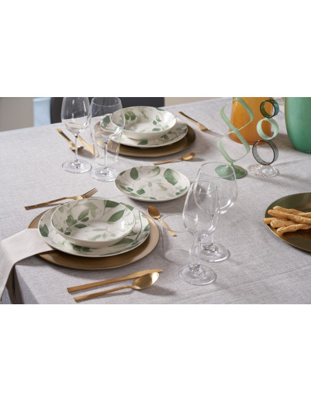 MOPITA SERVIZIO PIATTI 18 PEZZI - LEAVES