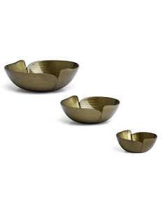 EVVIVA BOLO IN VETRO FORMA FOGLIA 