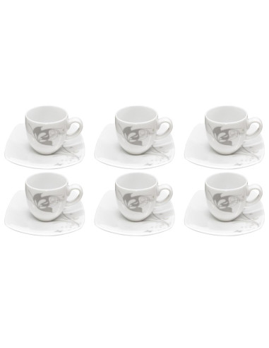WEISSESTAL SET 6 TAZZE CAFFE CON PIATTINO - FLY