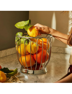 ALESSI PORTA AGRUMI Ø 22 CM IN ACCIAIO - 370  2