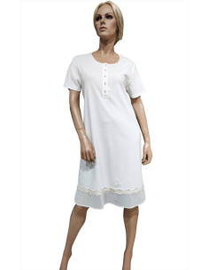 AMADINE CAMICIA DA NOTTE DONNA MEZZA MANICA A SERAFINO...