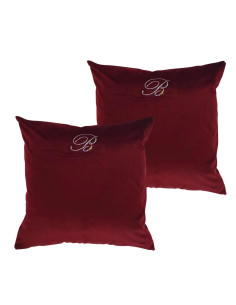 BLUMARINE SET 2 CUSCINI ARREDO 42 X 42 CM - BLU VELVET 2