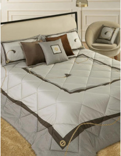 BORBONESE TRAPUNTA MATRIMONIALE IN RASO - TORINO