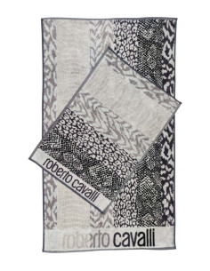 ROBERTO CAVALLI SET 2 ASCIUGAMANI IN SPUGNA DI COTONE... 2