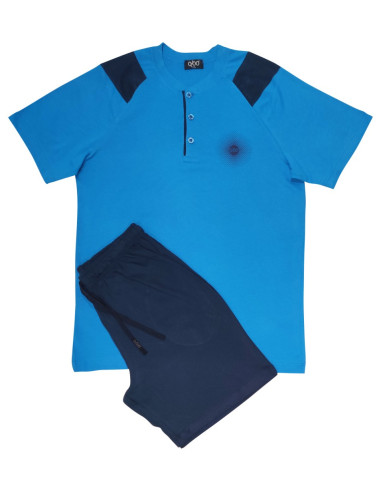 QBO PIGIAMA UOMO SERAFINO MEZZA MANICA E...