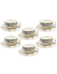 WEISSESTAL SET 6 TAZZE THE CON PIATTINO - PAPILLON