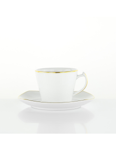 WEISSESTAL SET 6 TAZZE THE CON PIATTINO - VENUS GOLD LINE