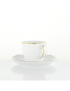 WEISSESTAL SET 6 TAZZE THE CON PIATTINO - VENUS GOLD LINE 2