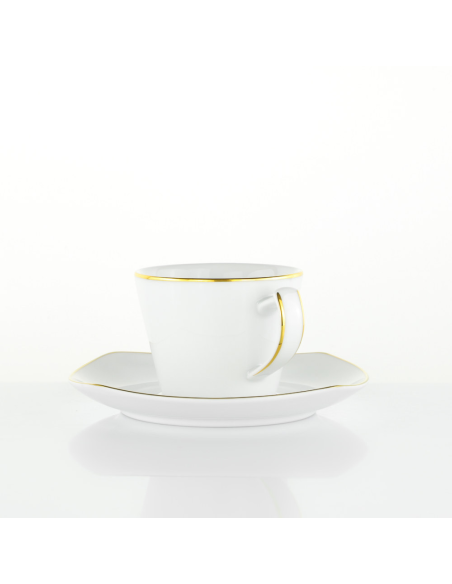 WEISSESTAL SET 6 TAZZE THE CON PIATTINO - VENUS GOLD LINE