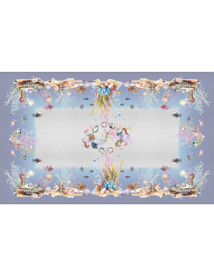 DIGITAL LAB TOVAGLIA IN PANAMA DI COTONE - CORALLO 2