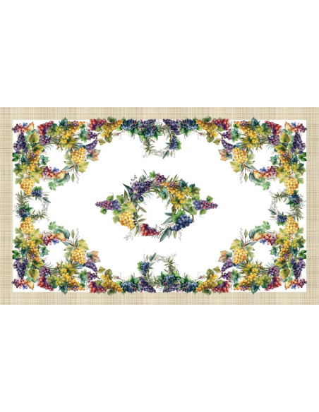 DIGITAL LAB TOVAGLIA IN PANAMA DI COTONE - FESTA DELL' UVA