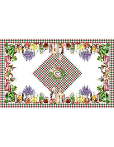 DIGITAL LAB TOVAGLIA IN PANAMA DI COTONE - SPEZIE