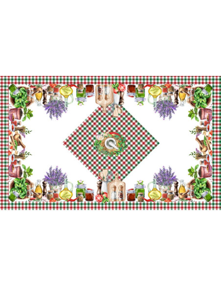 DIGITAL LAB TOVAGLIA IN PANAMA DI COTONE - SPEZIE