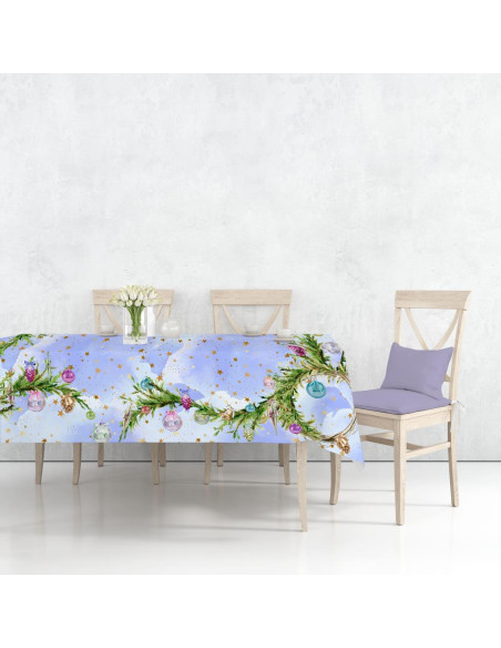 DIGITAL LAB TOVAGLIA NATALIZIA IN PANAMA DI COTONE - DECORI