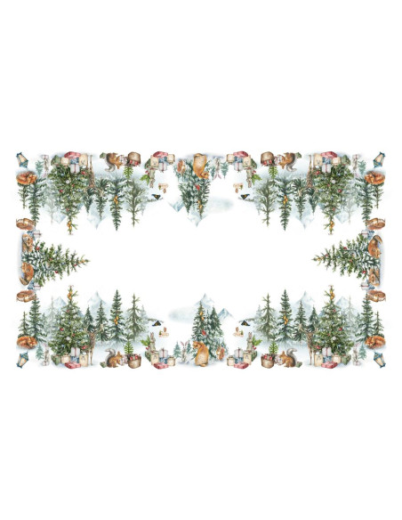 DIGITAL LAB TOVAGLIA NATALIZIA IN PANAMA DI COTONE - FOREST