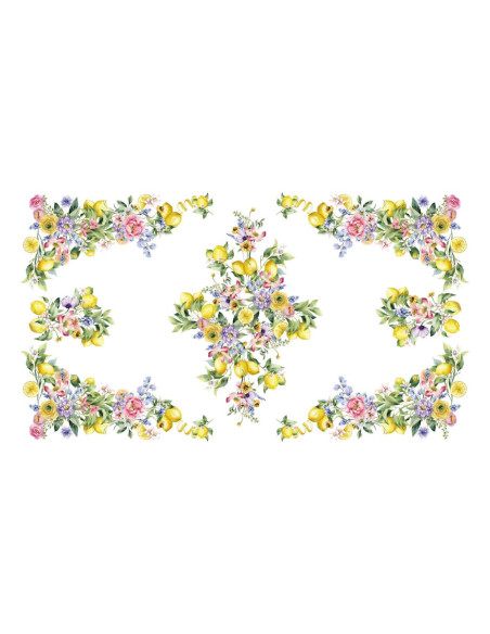 DIGITAL LAB TOVAGLIA IN PANAMA DI COTONE - LEMON