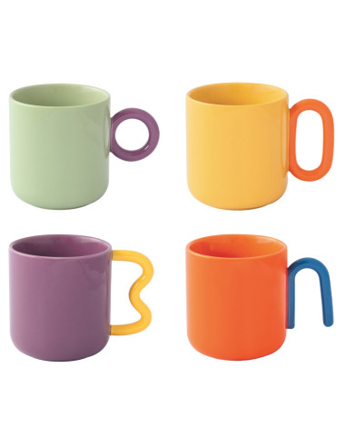EASY LIFE SET 4 TAZZE MUG 35 CL - CREATIVE