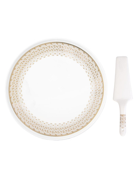 EASY LIFE PIATTO TORTA Ø 32 CM CON PALA - FESTIVE