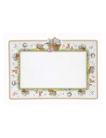 EASY VASSOIO DA PORTATA RETTANGOLARE 35 X 24 CM - SPRING BLOOM