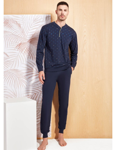 QBO PIGIAMA UOMO SERAFINO MANICA LUNGA E...