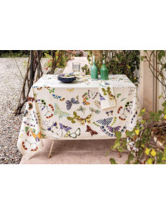 TAG HOUSE TOVAGLIA IN PANAMA DI CONTONE STAMPATO - MARIPOSA