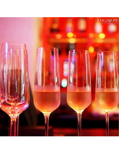 LUCARIS CRYSTAL SET 6 CALICI FLUTE 27 CL - HONG KONG HIP 2