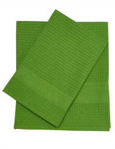 CA' D'ORO SET 2 ASCIUGAMANI NIDO D'APE - PIQUE