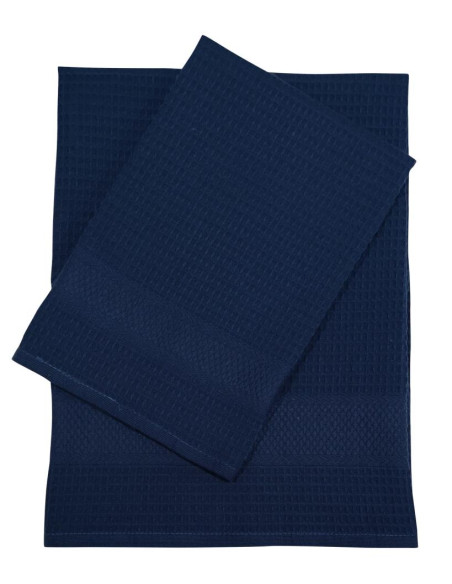 CA' D'ORO SET 2 ASCIUGAMANI NIDO D'APE - PIQUE