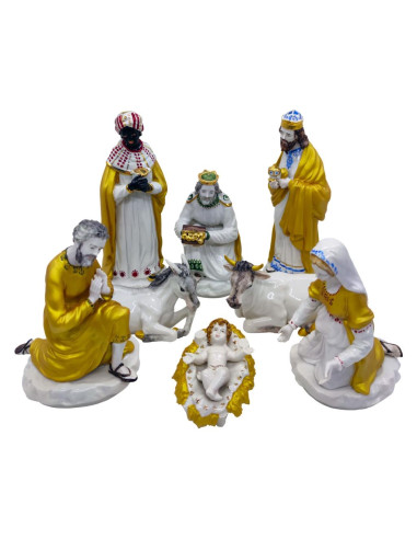 SBORDONE NATIVITA' IN PORCELLANA BIANCA...