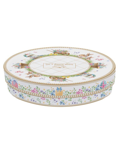 EASY LIFE SET 4 PIATTI DESSERT Ø 19 CM - SPRING...