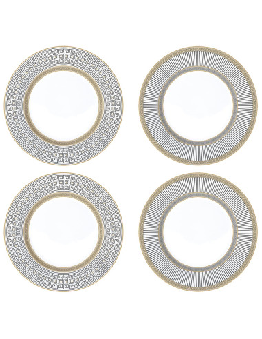 EASY LIFE SET 4 PIATTI DESSERT Ø 19 CM - PALLADIUM