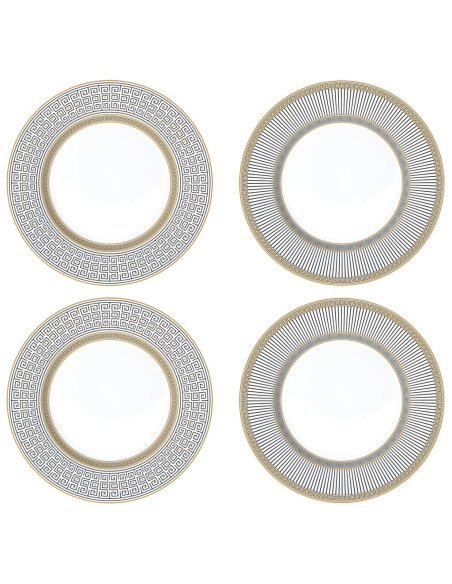 EASY LIFE SET 4 PIATTI DESSERT Ø 19 CM - PALLADIUM