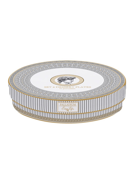 EASY LIFE SET 4 PIATTI DESSERT Ø 19 CM - PALLADIUM