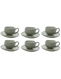 EASY LIFE SET 6 TAZZE CAFFÈ 90 ML CON PIATTINO - ORGANICA 2