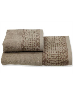 CA' D'ORO SET 2 ASCIUGAMANI IN SPUGNA - ROCK