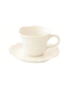 EASY LIFE SET 6 TAZZE CAFFÈ CON PIATTINO 110 ML - FLEURI 2