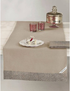 BORBONESE RUNNER 50 X 150 CM IN PANAMA + 2 TOVAGLIOLI -...