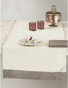 BORBONESE RUNNER 50 X 150 CM IN PANAMA + 2 TOVAGLIOLI -... 2