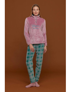 NOIDINOTTE PIGIAMA DONNA MANICA LUNGA E PANTALONE LUNGO