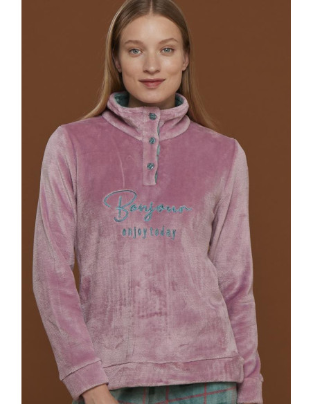 NOIDINOTTE PIGIAMA DONNA MANICA LUNGA E PANTALONE LUNGO